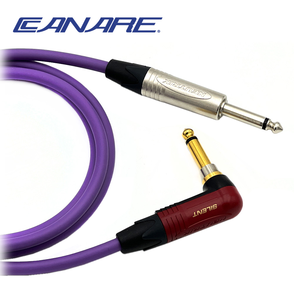 카나레 L-4E6S 퍼플 뉴트릭 기역자사일런트 - 니켈 TS 악기케이블