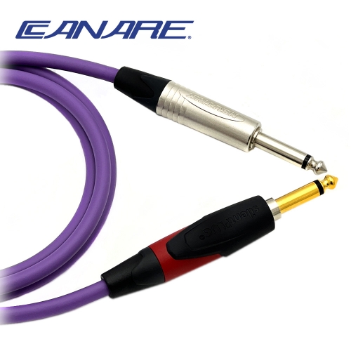 카나레 L-4E6S 퍼플 뉴트릭 일자 사일런트  - 니켈 55TS 악기케이블