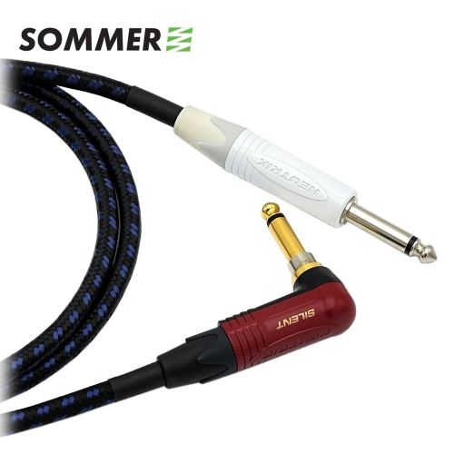 독일 좀머 SC CLASSIQUE 뉴트릭 화이트TS - 기역자 사일런트 TS 빈티지 기타케이블