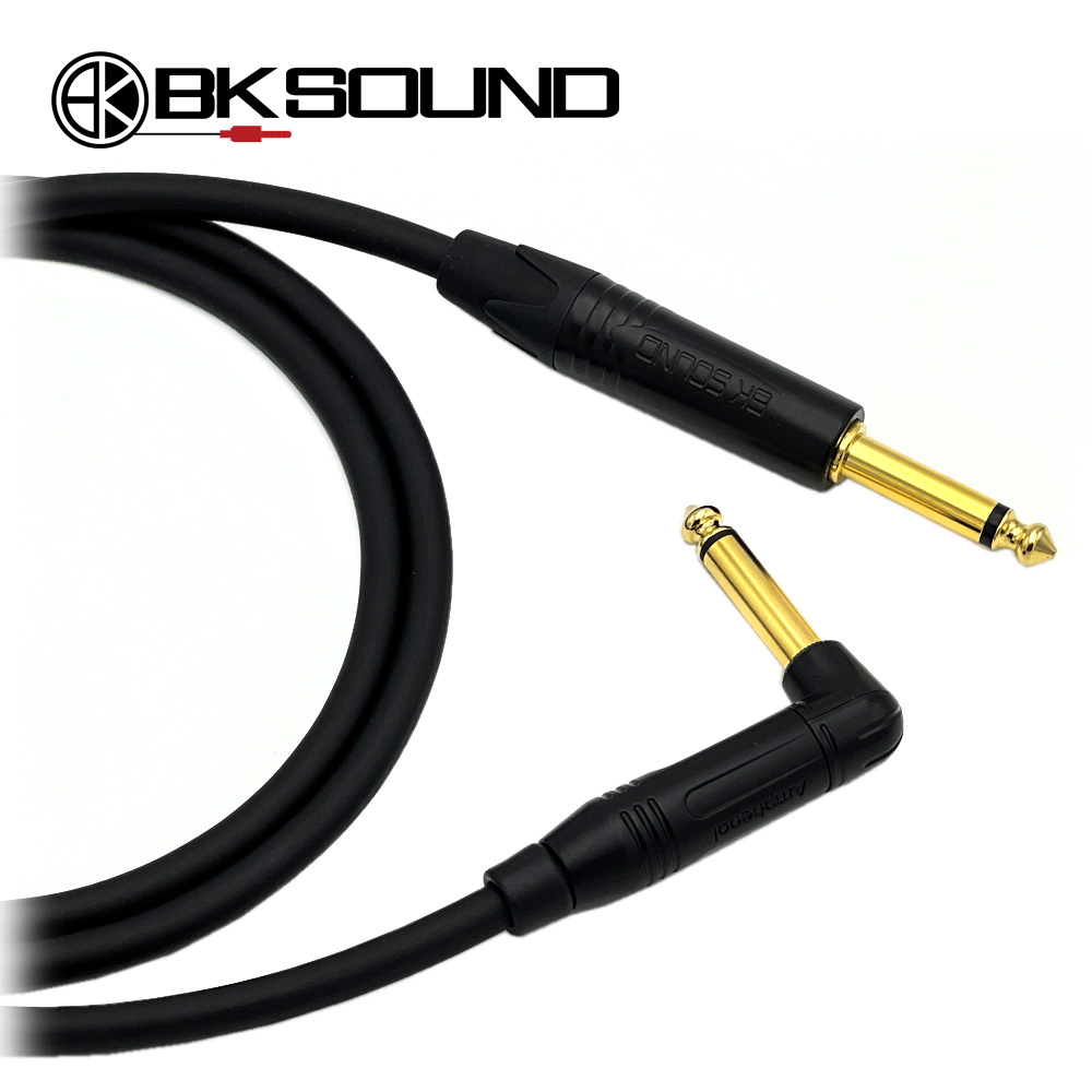 BK1010 BK 골드 55TS - 암페놀 기역자 골드TS 악기케이블