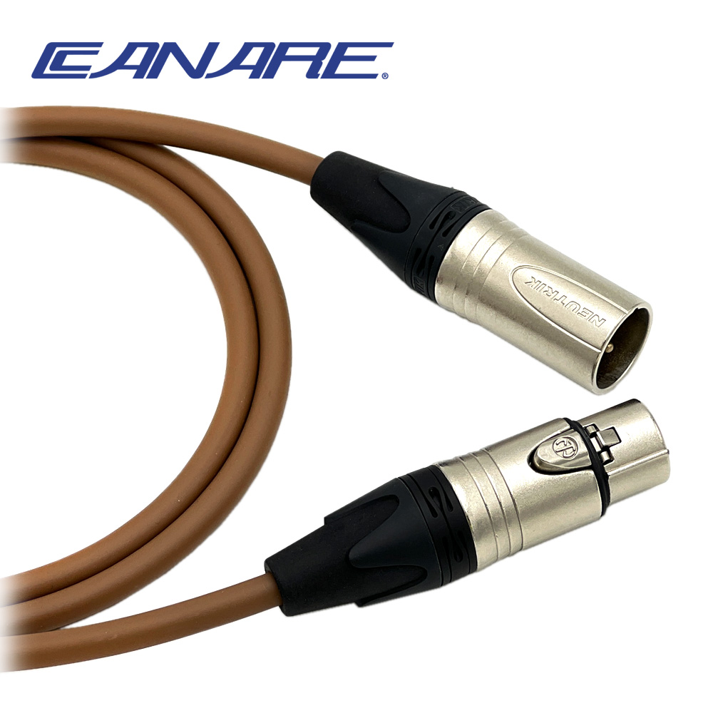 카나레 L-4E6S 브라운 뉴트릭 양캐논 마이크케이블