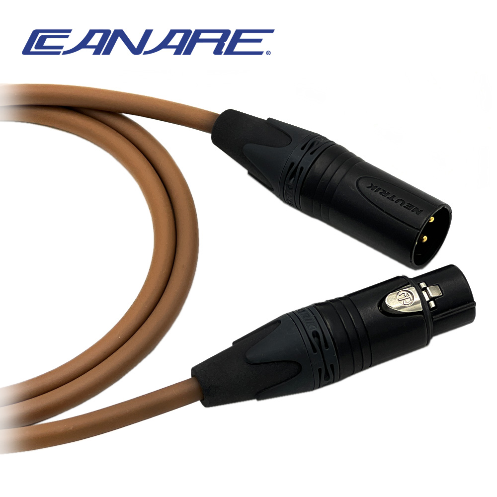 카나레 L-4E6S 브라운 뉴트릭 골드 양캐논 마이크케이블
