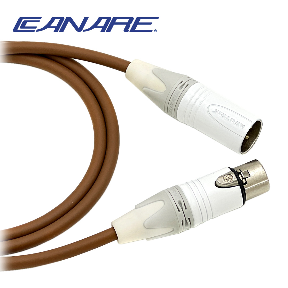 카나레 L-4E6S 브라운 뉴트릭 화이트 양캐논 마이크케이블