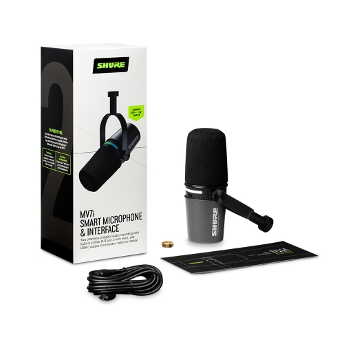 SHURE MV7i 슈어 USB-C 스마트마이크 오디오인터페이스