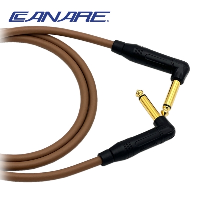 카나레 L-4E6S 브라운 암페놀 양방향 골드기역자 TS 악기케이블