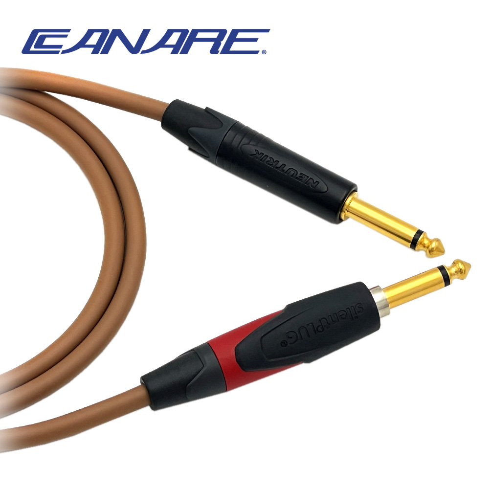 카나레 L-4E6S 브라운 뉴트릭 사일런트 - 골드 TS 악기케이블