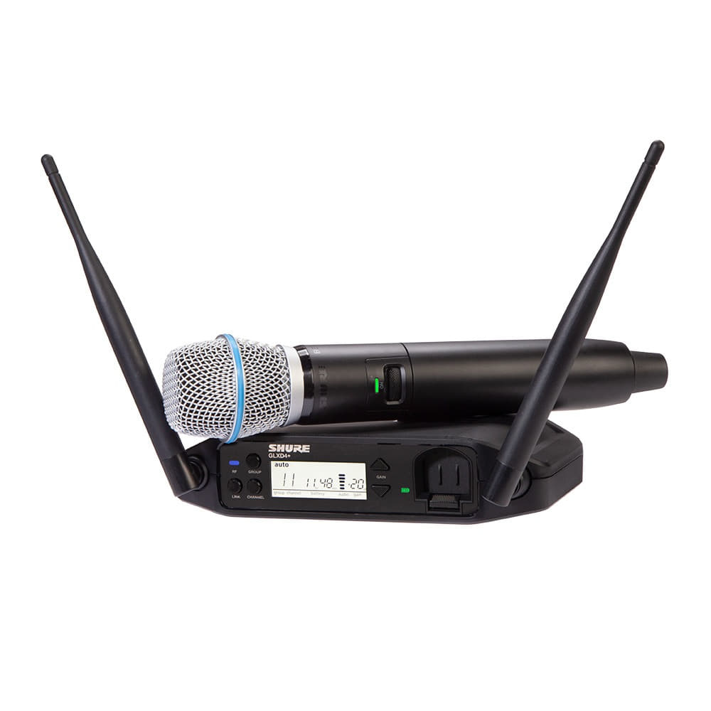 SHURE GLXD24+/BETA87A 무선핸드 마이크 SET