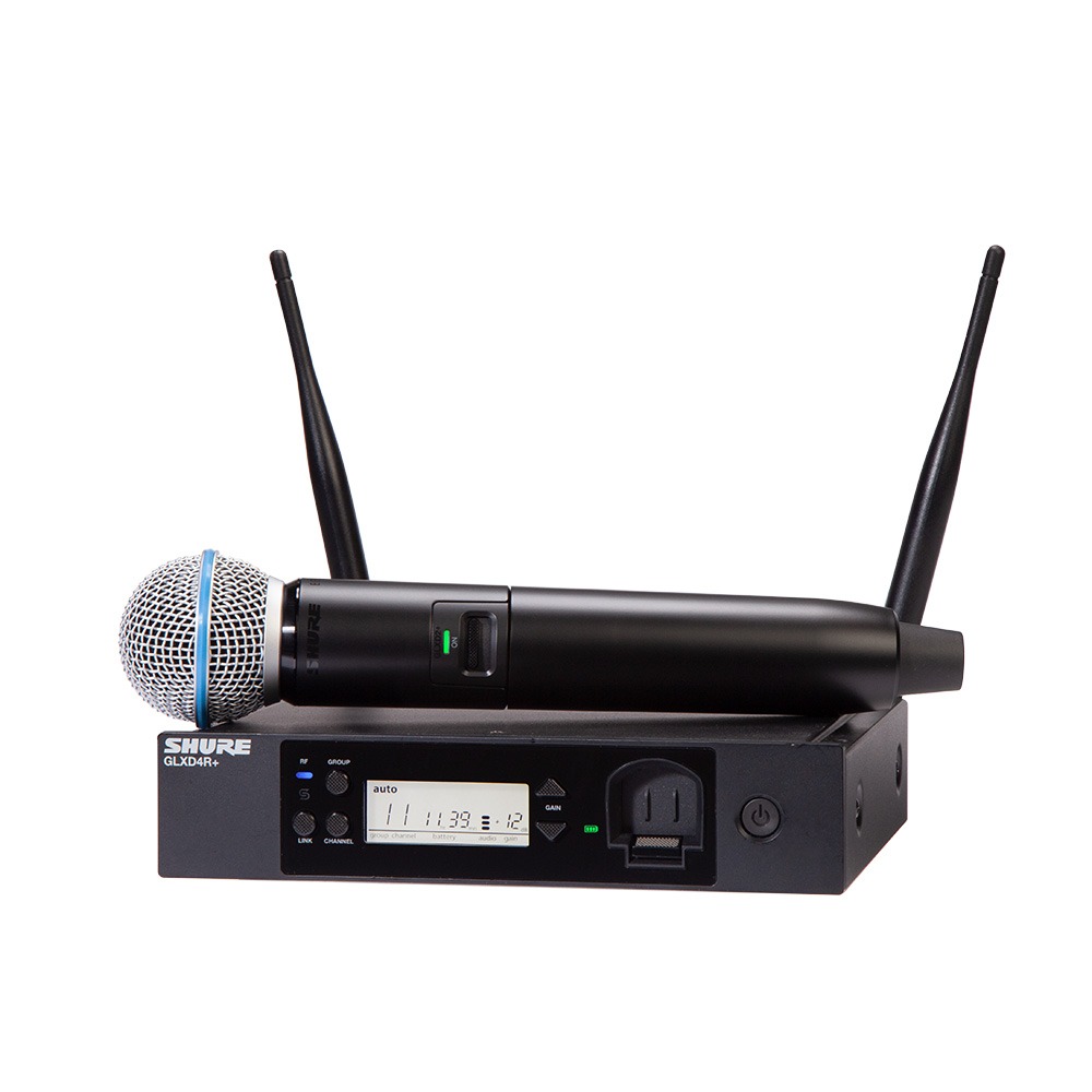SHURE GLXD24R+/BETA58 랙장착형 무선 핸드마이크 SET