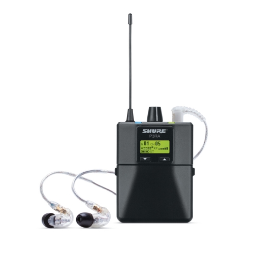 SHURE P3TRA215CL 슈어 무선인이어시스템 SE215-CL 인이어 포함