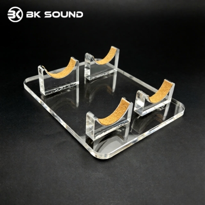 BKSOUND 유,무선마이크 겸용 2구 아크릴 마이크거치대
