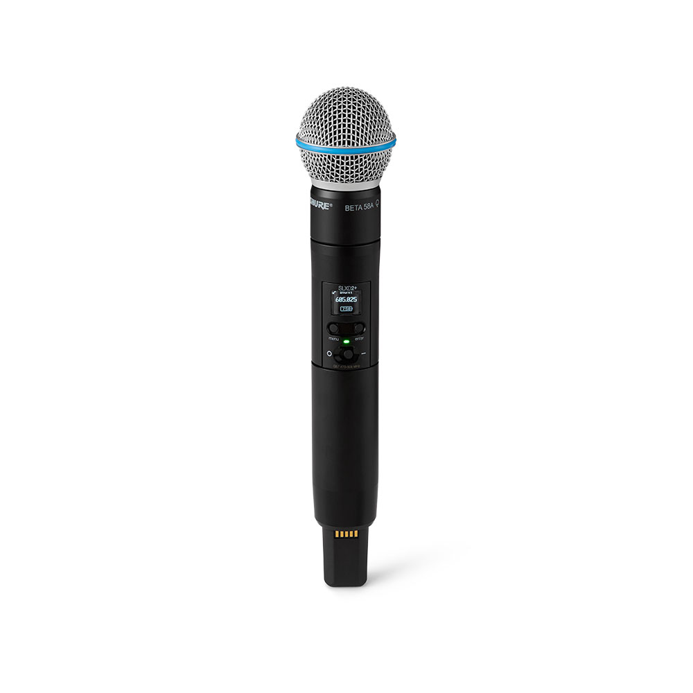 SHURE SLXD2+/BETA58A 싱글채널 디지털무선 핸드헬드송신기 단품