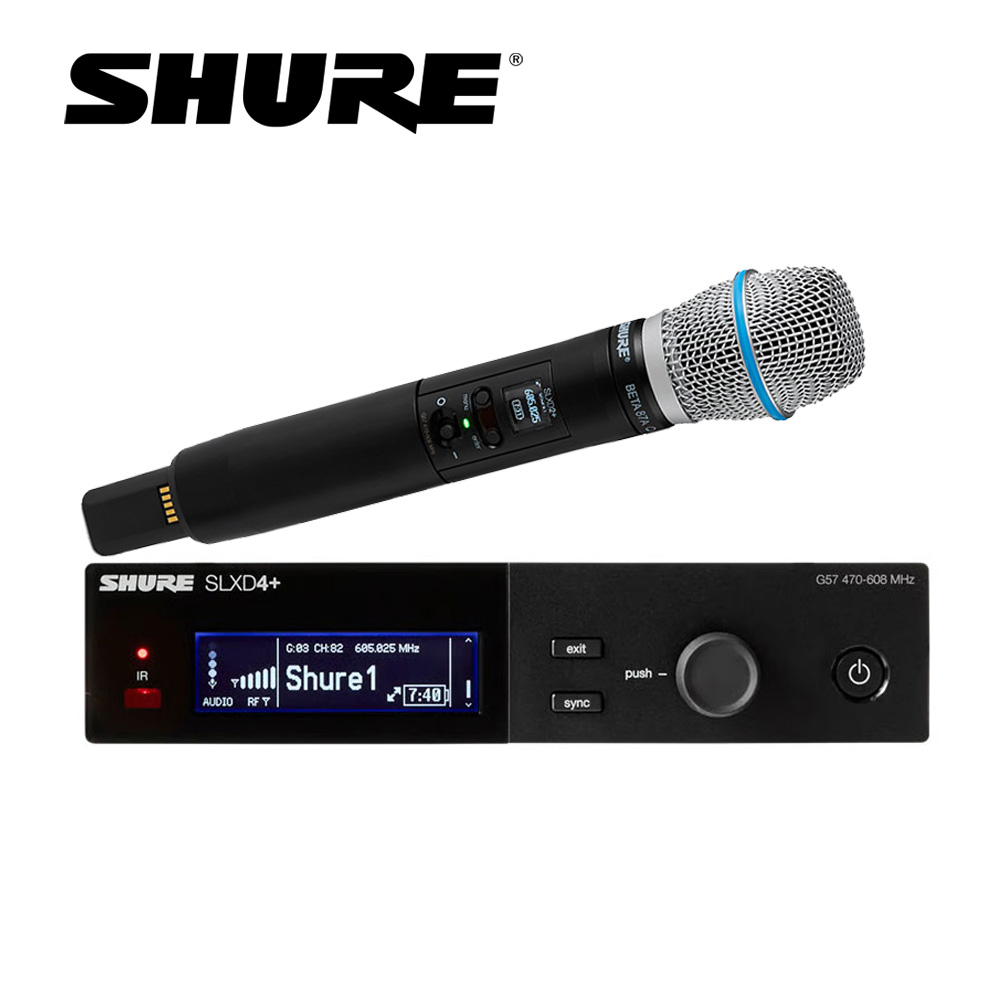 SHURE SLXD24+/BETA87A 무선핸드마이크 SET