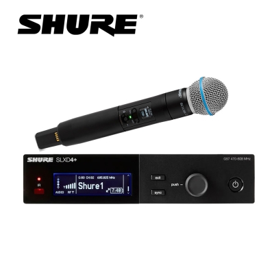 SHURE SLXD24+/BETA58A 무선핸드마이크 SET