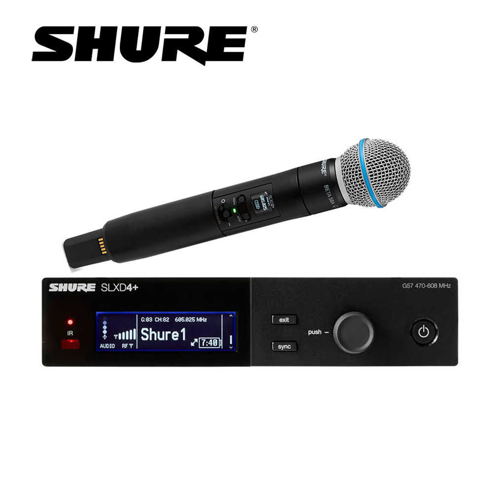 SHURE SLXD24+/BETA58A 무선핸드마이크 SET