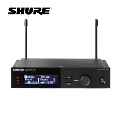 SHURE SLXD4D+ 듀얼채널 무선수신기 단품
