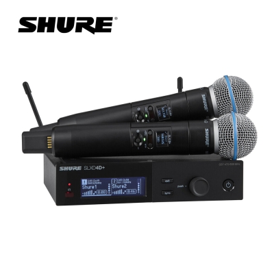 SHURE SLXD24D+/BETA58A 듀얼 무선마이크 SET