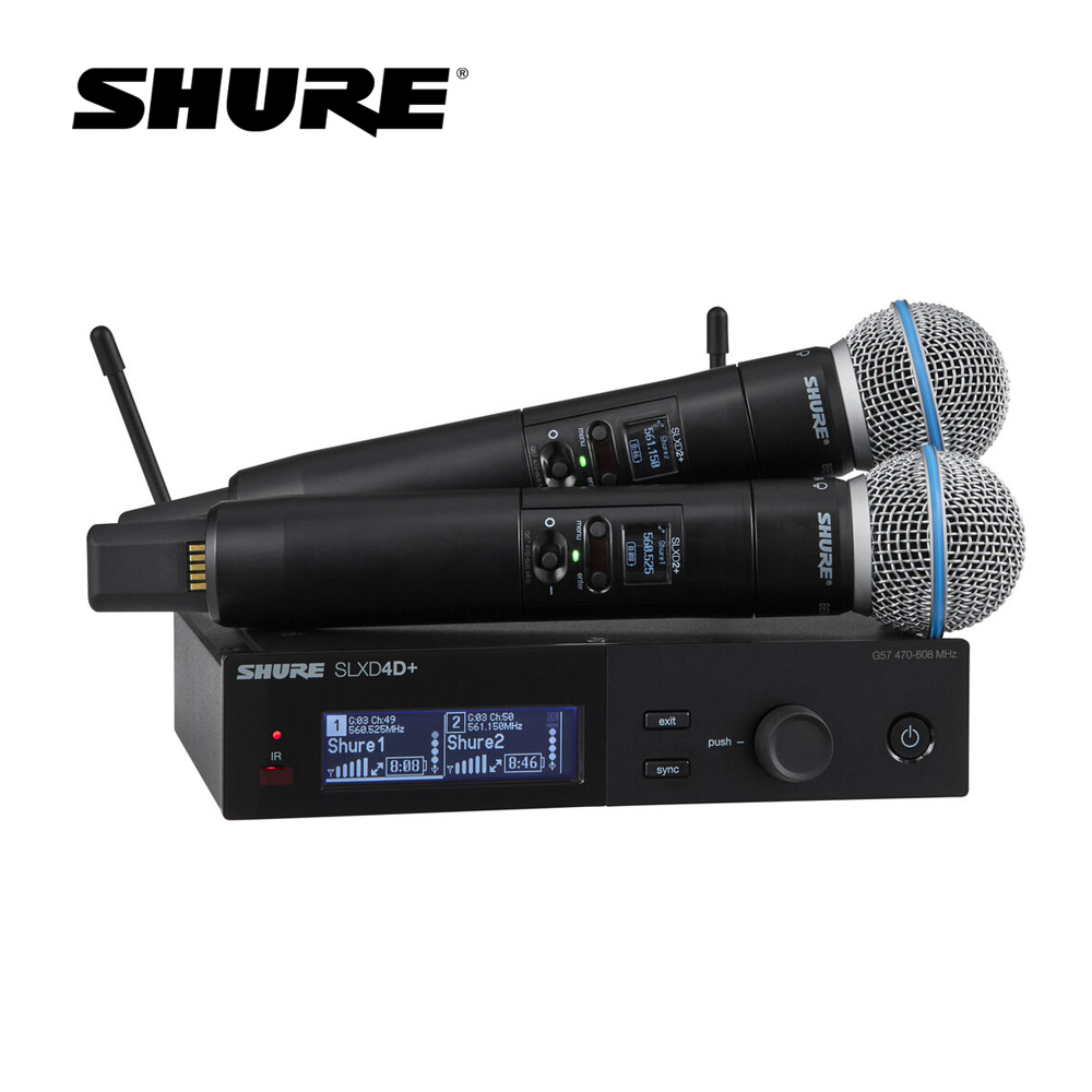 SHURE SLXD24D+/BETA58A 듀얼 무선마이크 SET