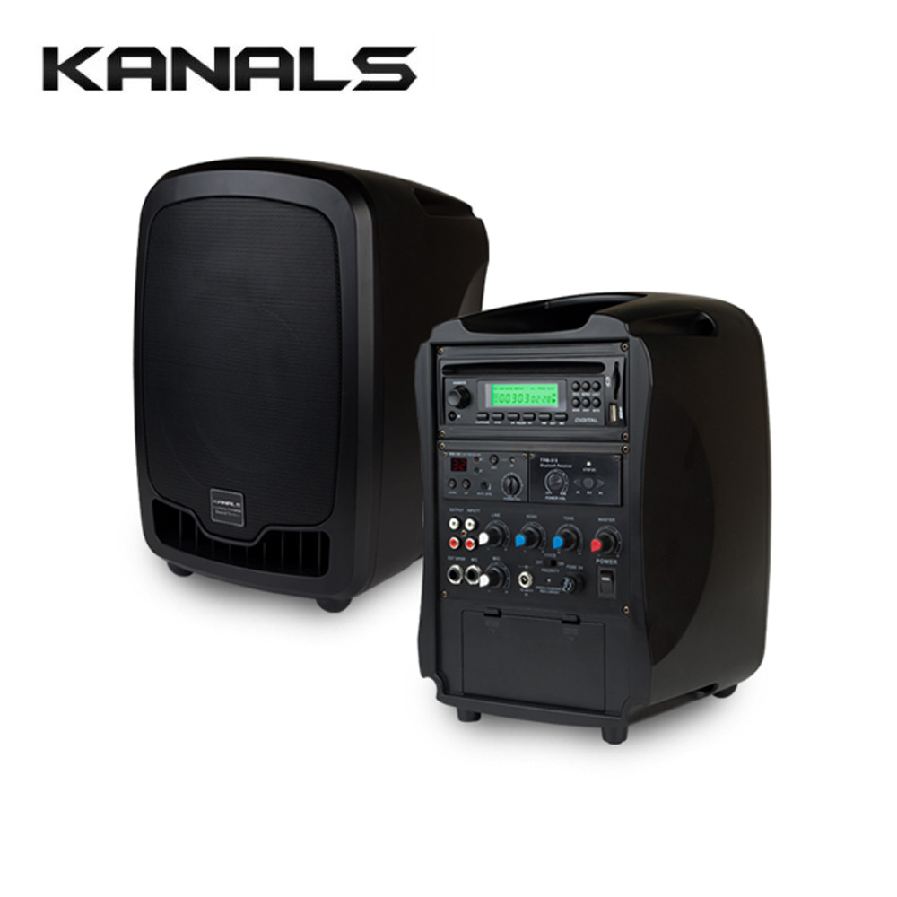 KANALS AT-117BN 카날스 이동식 충전스피커 CD,USB,블루투스 재생 가방포함