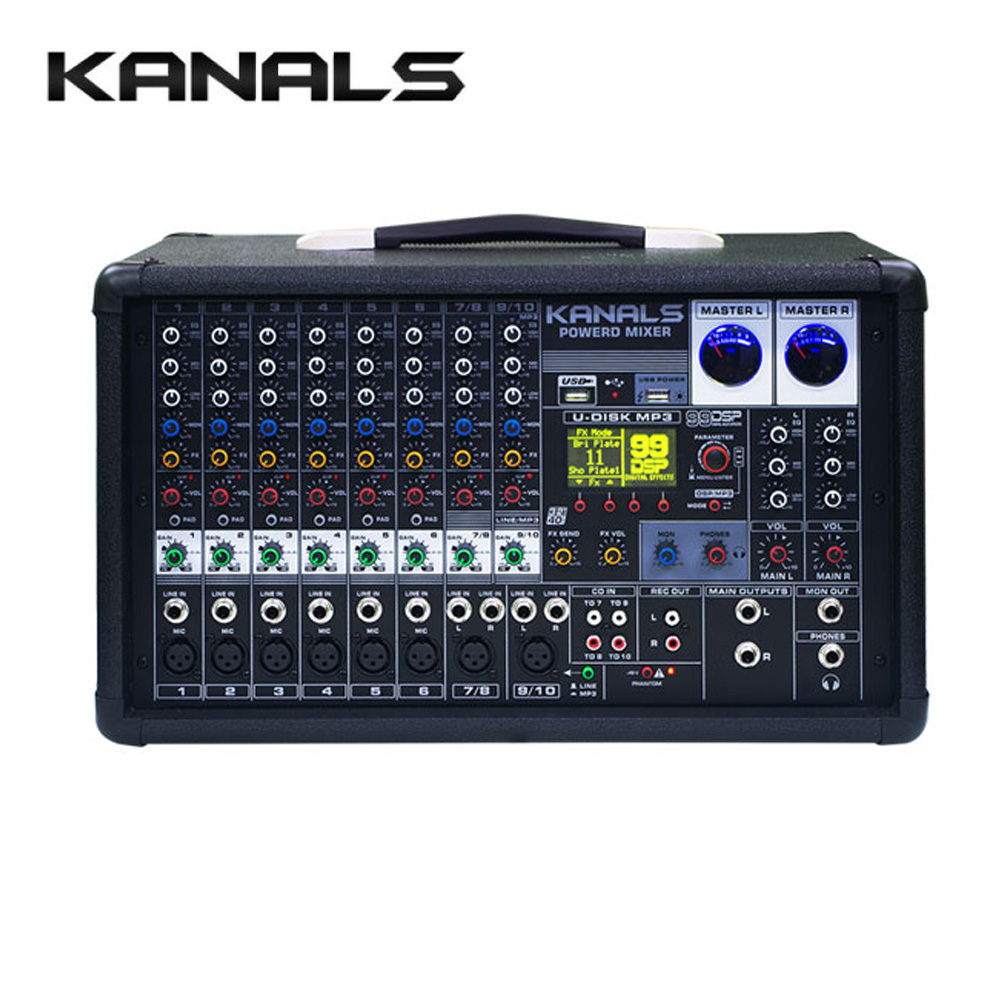 KANALS BKM-1400 박스형 파워드믹서 (700W*2채널 4옴)