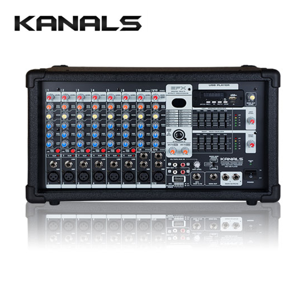 KANALS EMP-800 카날스 파워드믹서 (400W*2채널 4옴)