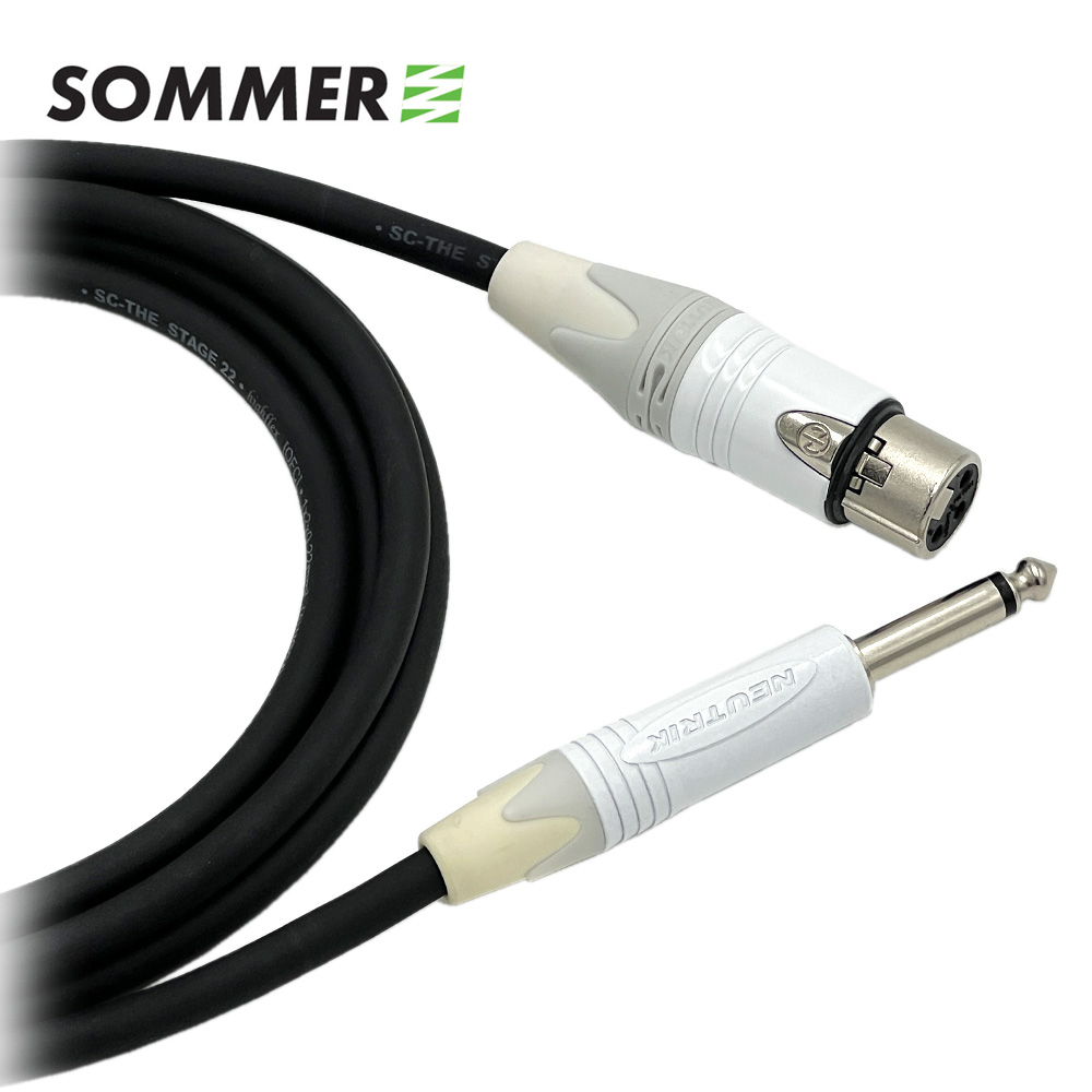 좀머 STAGE22 OFC 무산소동 뉴트릭 화이트 XLR(암) - 55TS 마이크케이블