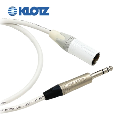 클로츠 IR206 뉴트릭 화이트 XLR(수) - 니켈 55TRS 오인페 스피커케이블