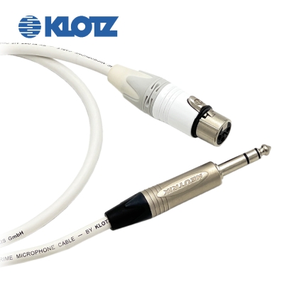 클로츠 IR206 뉴트릭 화이트 XLR(암) - 니켈 55TRS 음향케이블