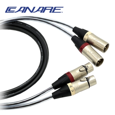 [제작] 카나레MR202-2AT BK XLR(암/2P)-XLR(수/2P) 2채널 멀티케이블