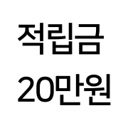 적립금 충전 20만원