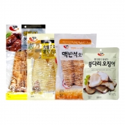정화식품 오징어 4종세트 (맥반석오징어+맥반석통오징어+숯불구이+왕다리오징어)