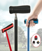 푹신한 감탄 손잡이 길이조절식 지팡이