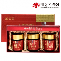 대동고려삼 6년근 활기찬홍삼정 100gx3병(쇼핑백동봉)