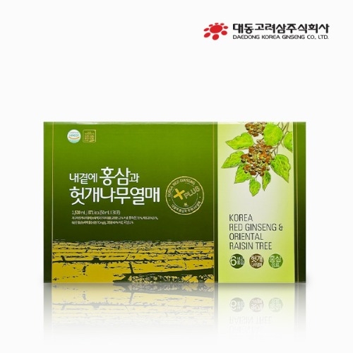 대동고려삼 내곁에 홍삼과 헛개나무열매 50mlx30포 (쇼핑백동봉)