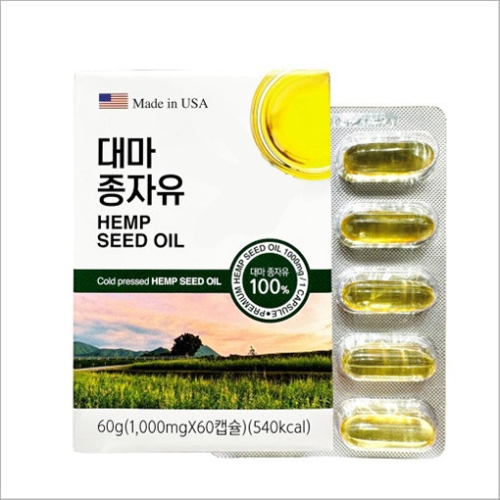 뉴트리움 대마 종자유 1000mg x 60캡슐