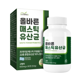 뉴트리너스 올바른 매스틱 유산균 600mg x 90정