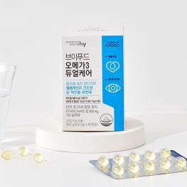 한국야쿠르트 브이푸드 오메가3 듀얼케어 610mg x 60캡슐