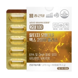 종근당 20100 알티지 오메가3 맥스2000 플러스 1270mg x 60캡슐