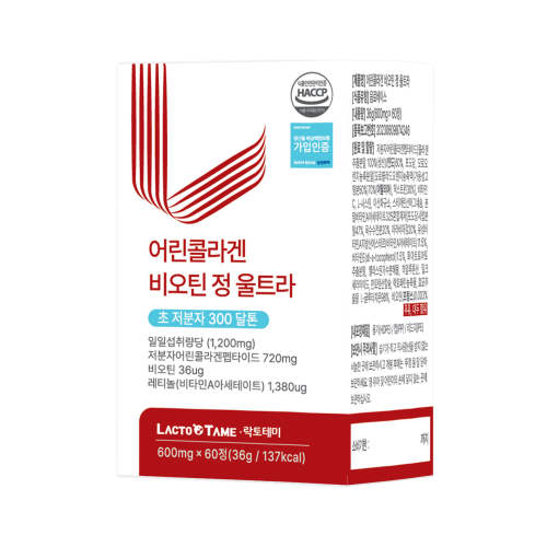 락토테미 어린콜라겐 비오틴 정 울트라 600mg x 60정