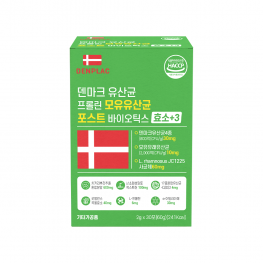 덴마크 유산균 프롤린 모유유산균 포스트바이오틱스 효소+3 2g x 30포