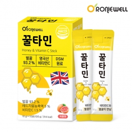 로니웰 꿀비타민100g (자몽맛) 10gx10포