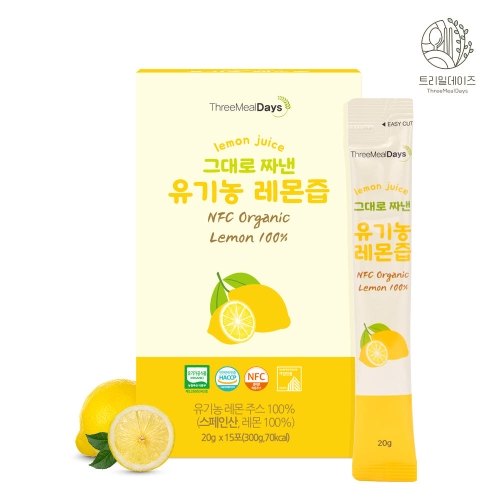 트리밀데이즈 그대로 짜낸 유기농 레몬즙 20g x 15포