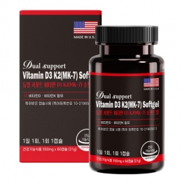 듀얼 서포트 비타민D3 K2(MK-7) 소프트젤 350mg x 60캡슐