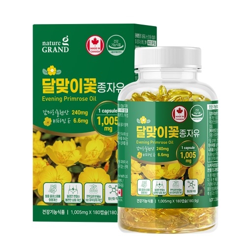 네이처그랜드 달맞이꽃종자유 1005mg x 180캡슐