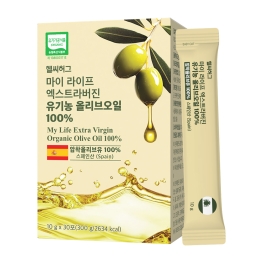 헬씨허그 마이라이프 엑스트라버진 유기농 올리브오일 100% 10g x 30포