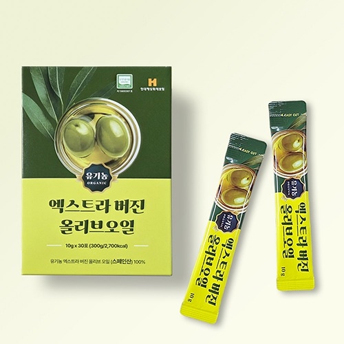 웰러스 유기농 엑스트라 버진 올리브오일 10g x 30포