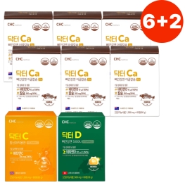 CHC 닥터Ca(어골칼슘) 1,000mg x 60정 ★6박스★+(닥터C,닥터D 서비스)