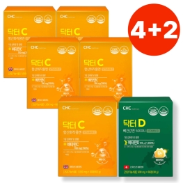CHC 닥터C(비타민C) 1,050mg x 60정 ★4박스★+(닥터D,닥터C 서비스)