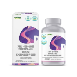 웰러스 지방 탄수화물 단백질 대사는 에스핏 다이어트 유산균 450mg x 300캡슐