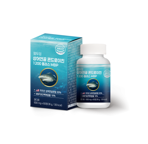 웰두잉 상어연골 콘드로이친 1200 플러스 MBP 600mg x 60정