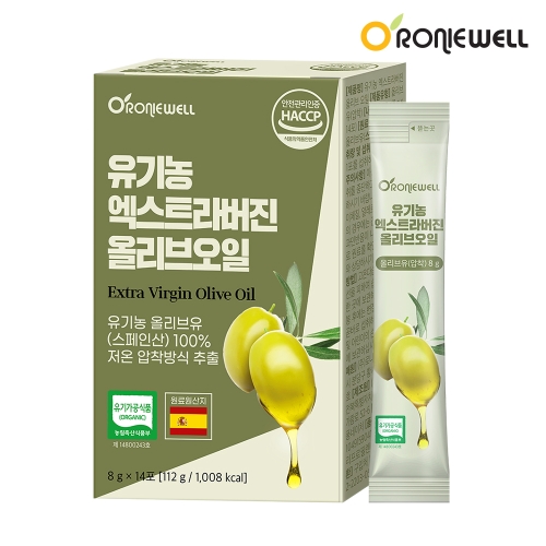 로니웰 유기농 엑스트라버진 올리브오일 8g x 14포